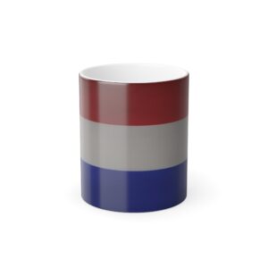Dutch Flag Coffee Mug, Holland Expat Mug, Flag of the Netherlands, Tea Mug, Color changing Mug, Magic Mug, 11oz